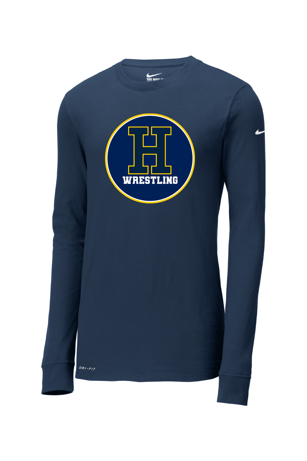 Hartland Wrestling DTF Nike Dri-FIT Cotton/Poly Long Sleeve Tee