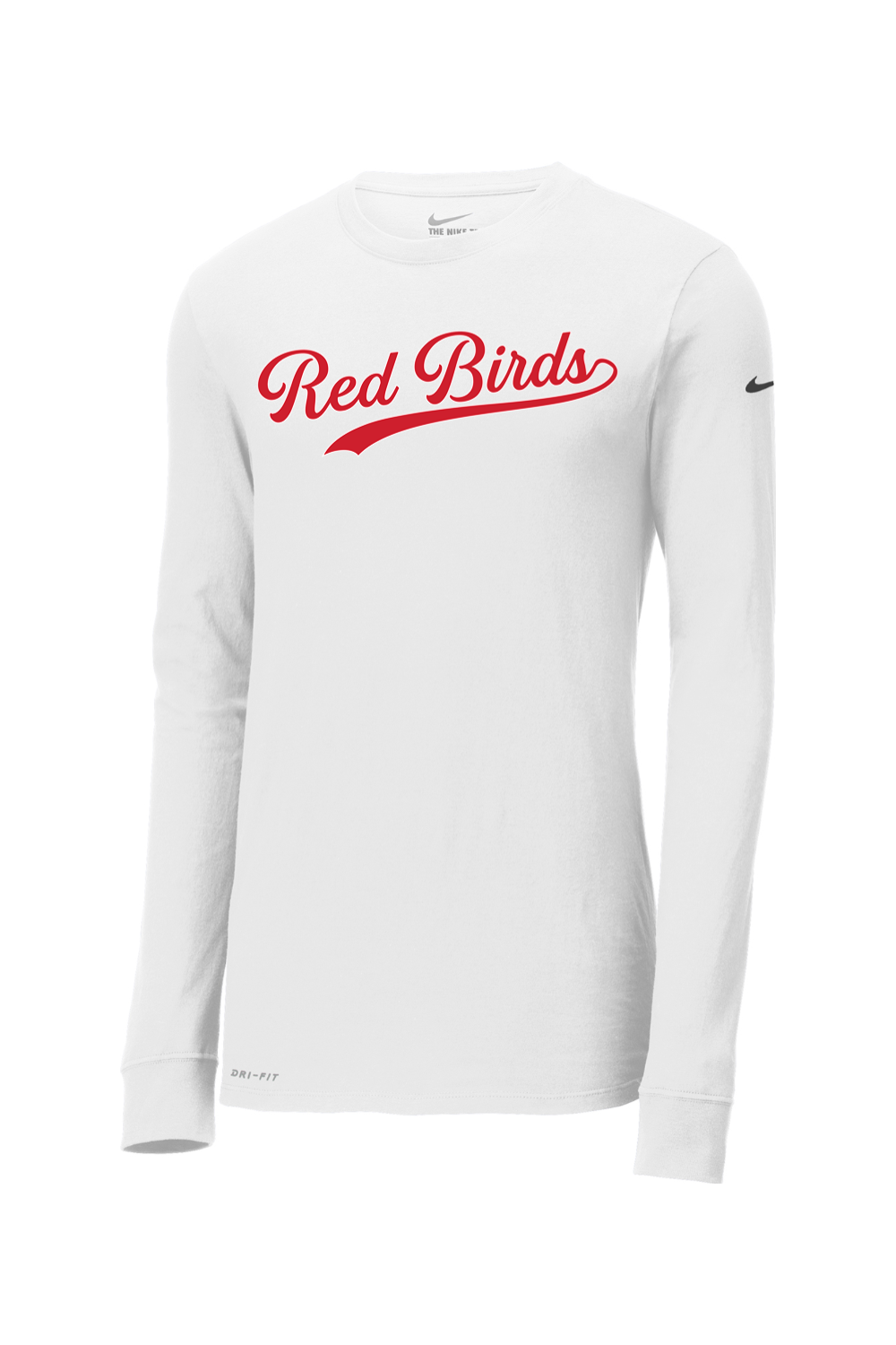 Marion Redbirds Baseball DTF Nike Dri-FIT Cotton/Poly Long Sleeve Tee