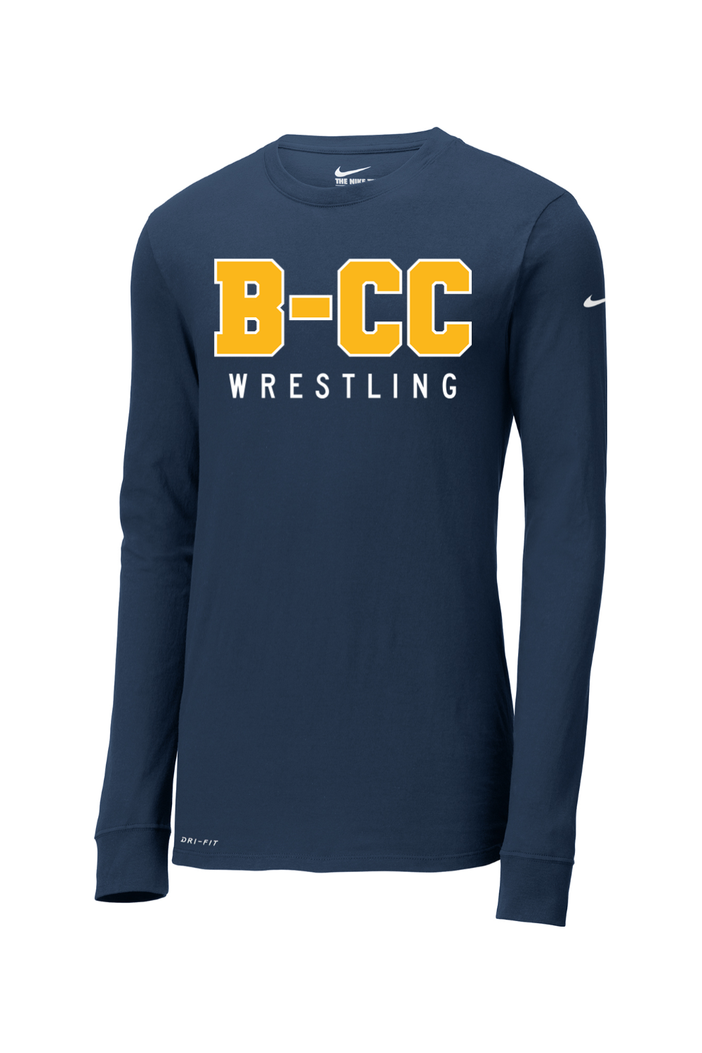 B-CC Wrestling DTF Nike Dri-FIT Cotton/Poly Long Sleeve Tee