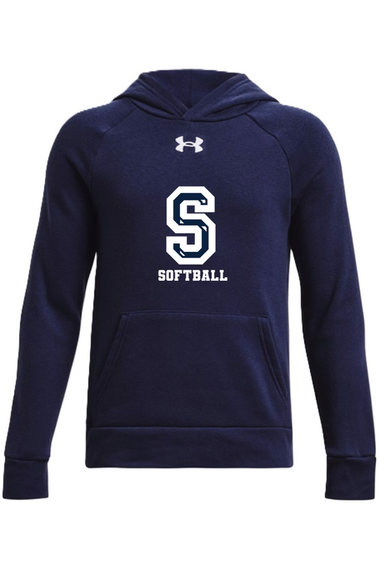 Sluggers Softball Under Armour Youth Rival Fleece Hooded Sweatshirt