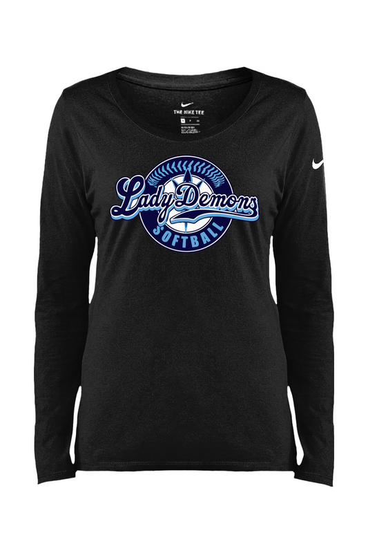 Richmond Lady Demons Women's Core Cotton Long Sleeve Scoop Neck Tee