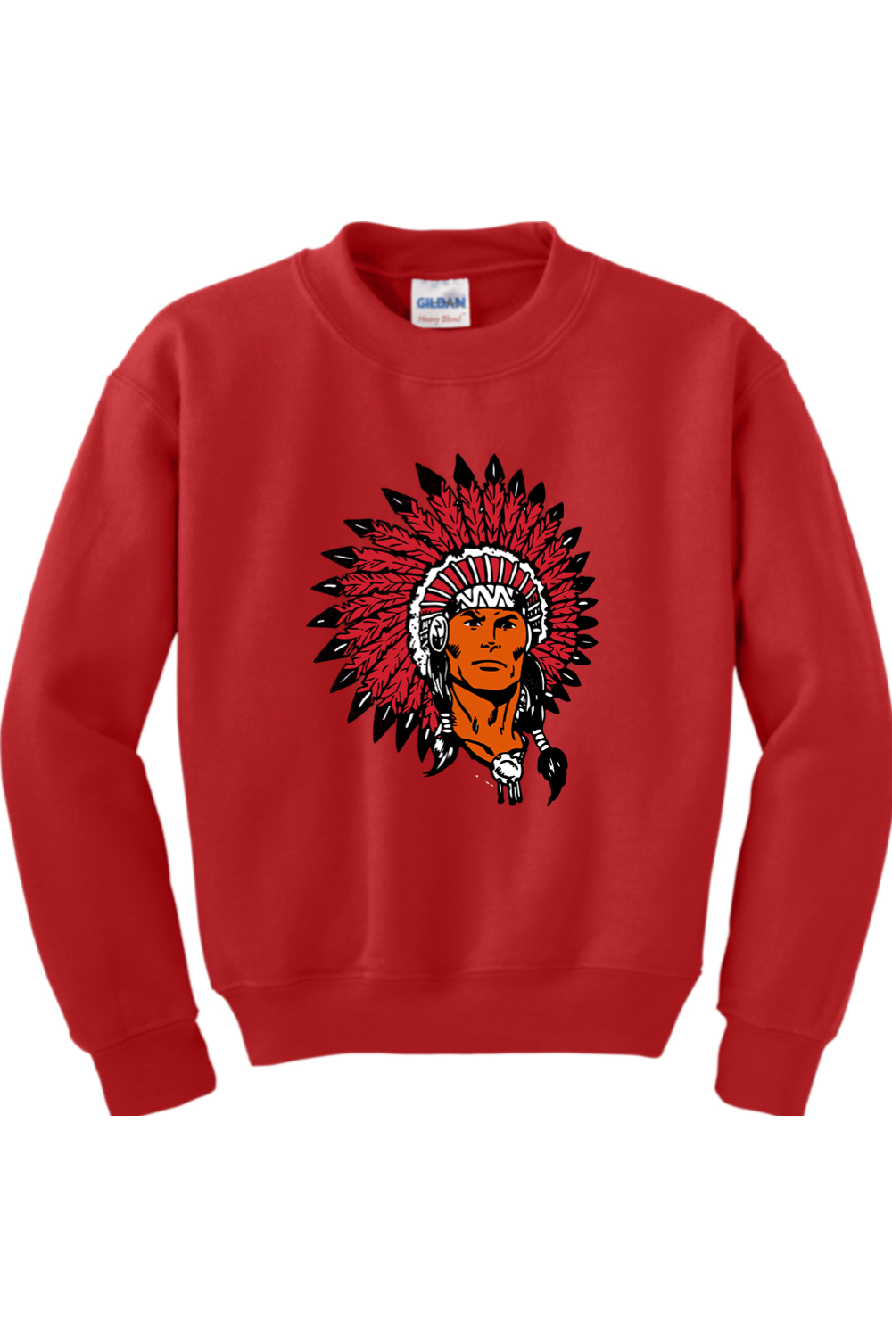Bellefontaine Chiefs Youth Heavy Blend Crewneck Sweatshirt
