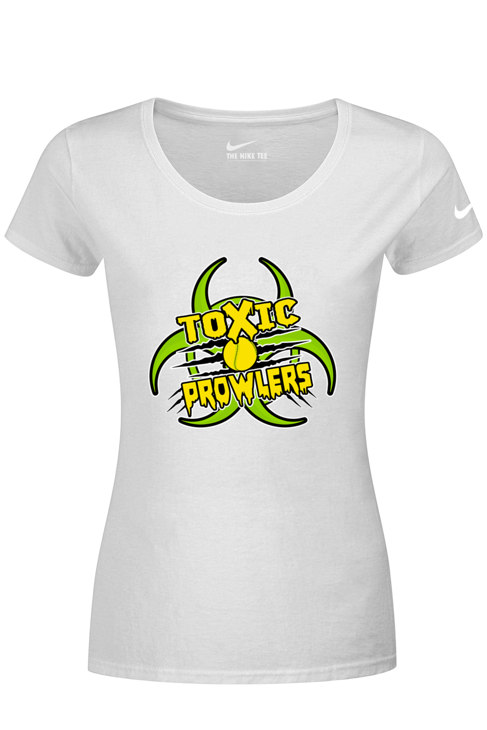 Toxic Prowlers Softball Nike Ladies Dri-FIT Cotton/Poly Scoop Neck Tee