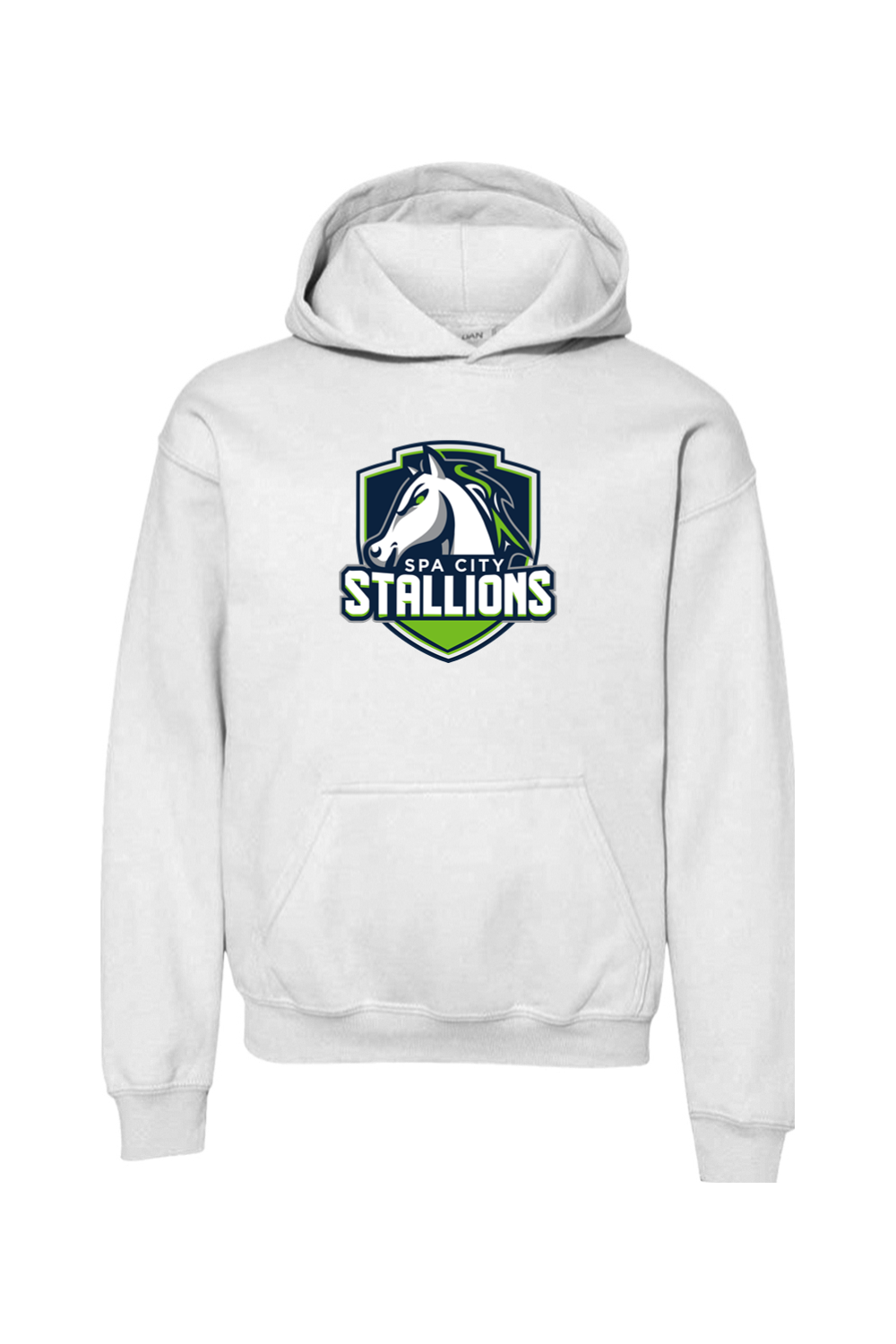 Spa City Stallions DTF Youth Heavy Blend Hooded Sweatshirt