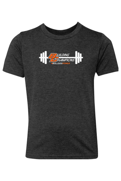Bulldog Power DTF Youth Triblend Crew