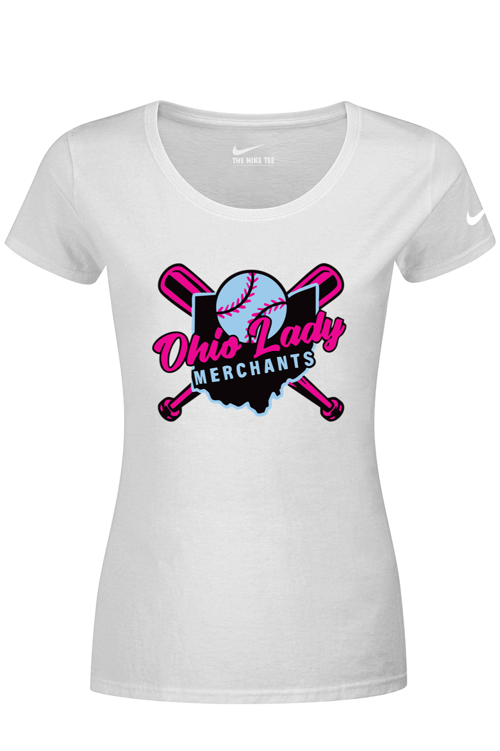 Ohio Lady Merchants Nike Ladies Dri-FIT Cotton/Poly Scoop Neck Tee