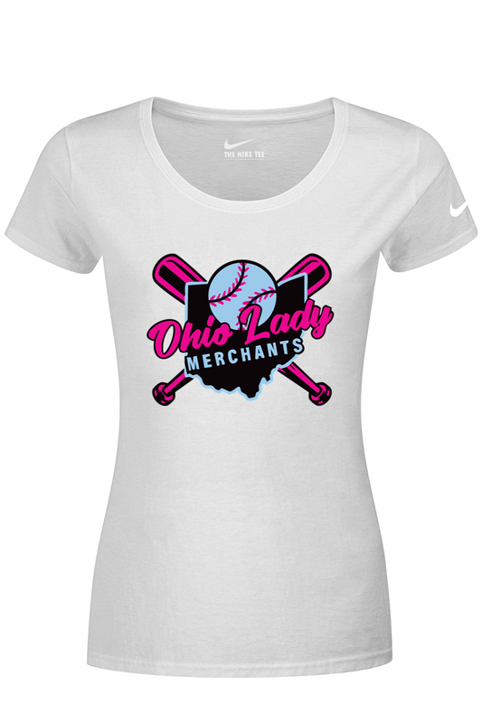 Ohio Lady Merchants Nike Ladies Dri-FIT Cotton/Poly Scoop Neck Tee