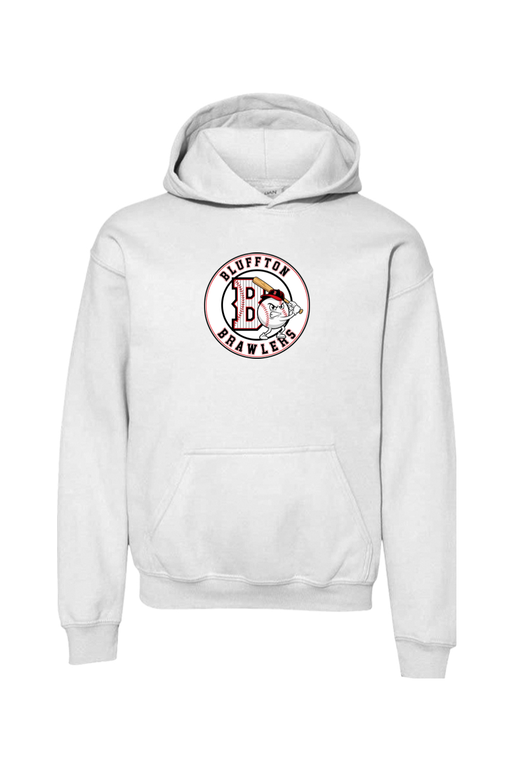 Brawlers Baseball Youth Heavy Blend Hooded Sweatshirt
