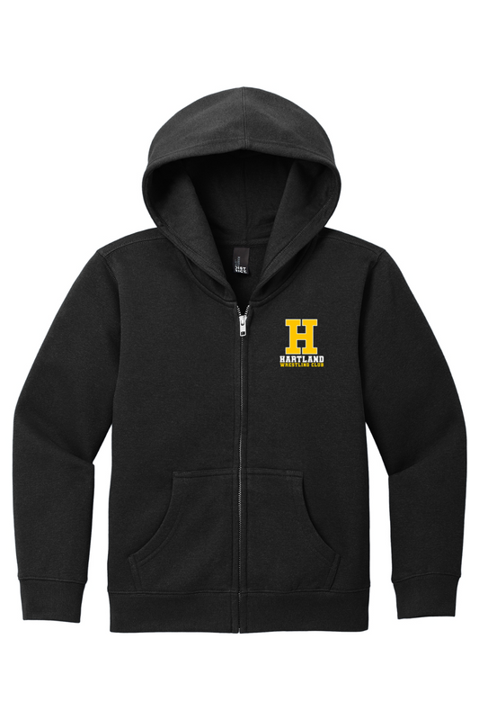 Hartland Wrestling Club DTF District Youth V.I.T. Fleece Full-Zip Hoodie