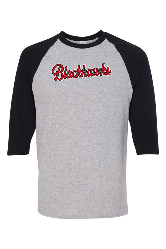 Gildan Heavy Cotton Raglan Three-Quarter Sleeve T-Shirt