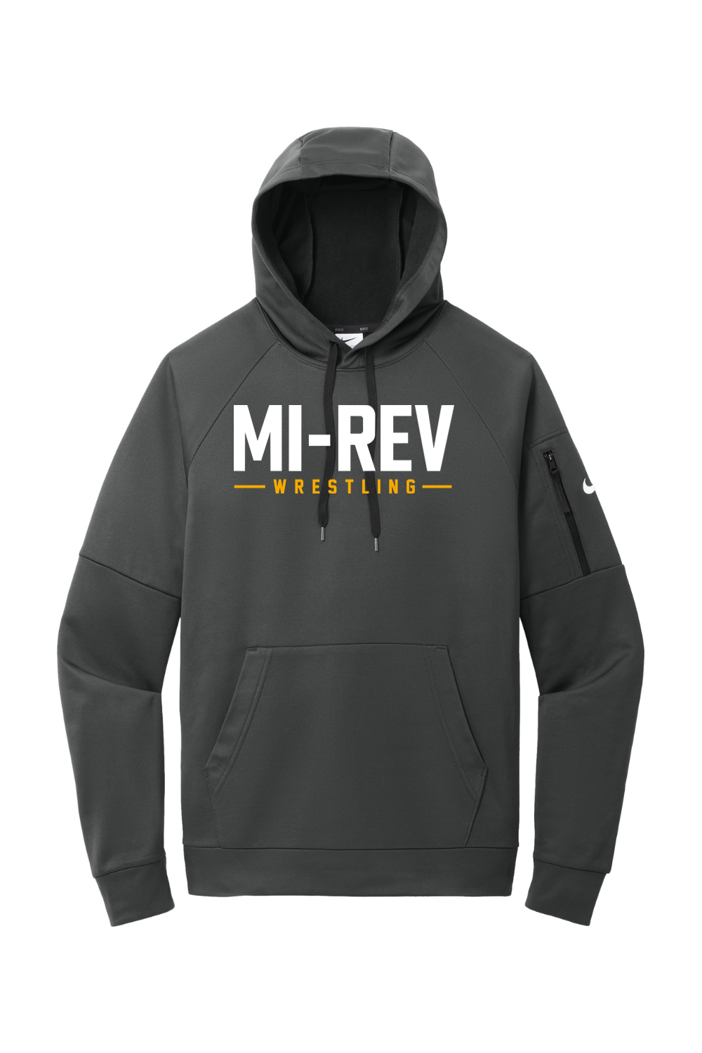 MI-REV Wrestling DTF Nike Therma-FIT Pocket Pullover Fleece Hoodie