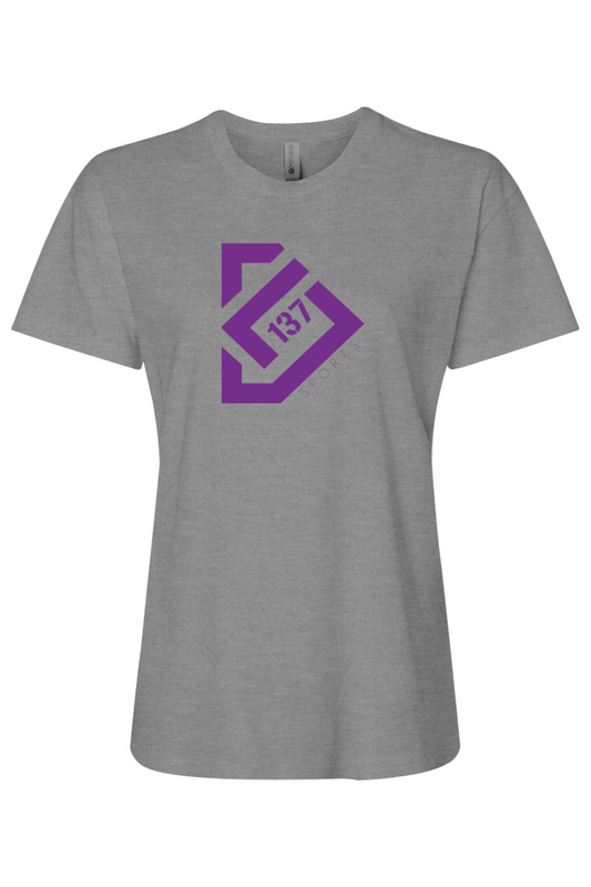 L137 Sports Women’s CVC Tee - Purple Logo