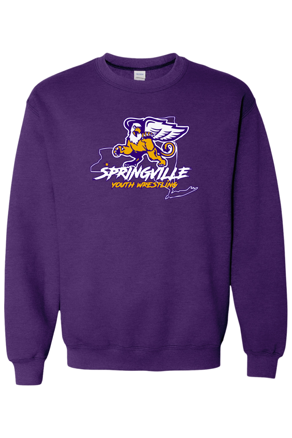 Springville Youth Wrestling Heavy Blend Crewneck Sweatshirt