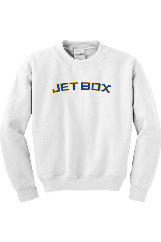 Jet Box Baseball DTF Youth Heavy Blend Crewneck Sweatshirt