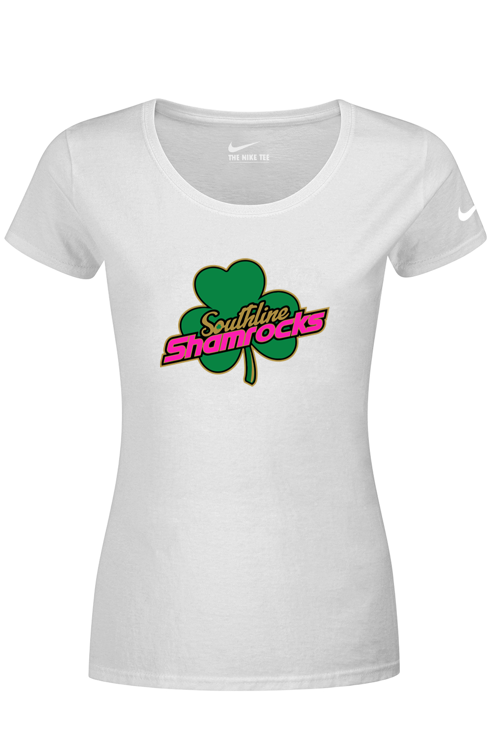 Shamrocks Softball Nike Ladies Dri-FIT Cotton/Poly Scoop Neck Tee