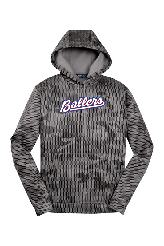 Cannon Ballers Baseball Camo Fleece Hooded Pullover