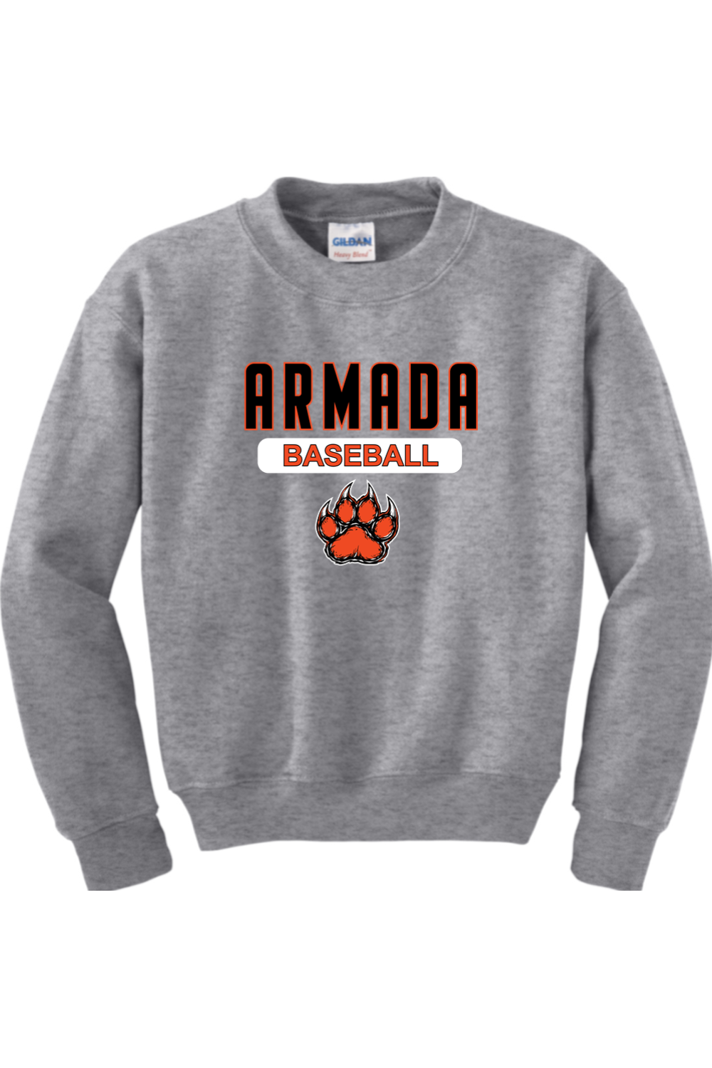 Armada Baseball Youth Heavy Blend Crewneck Sweatshirt