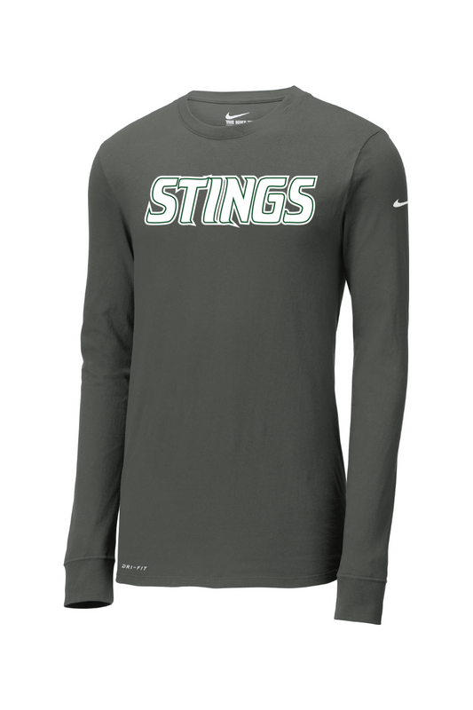 Williamston Stings Nike Dri-FIT Cotton/Poly Long Sleeve Tee
