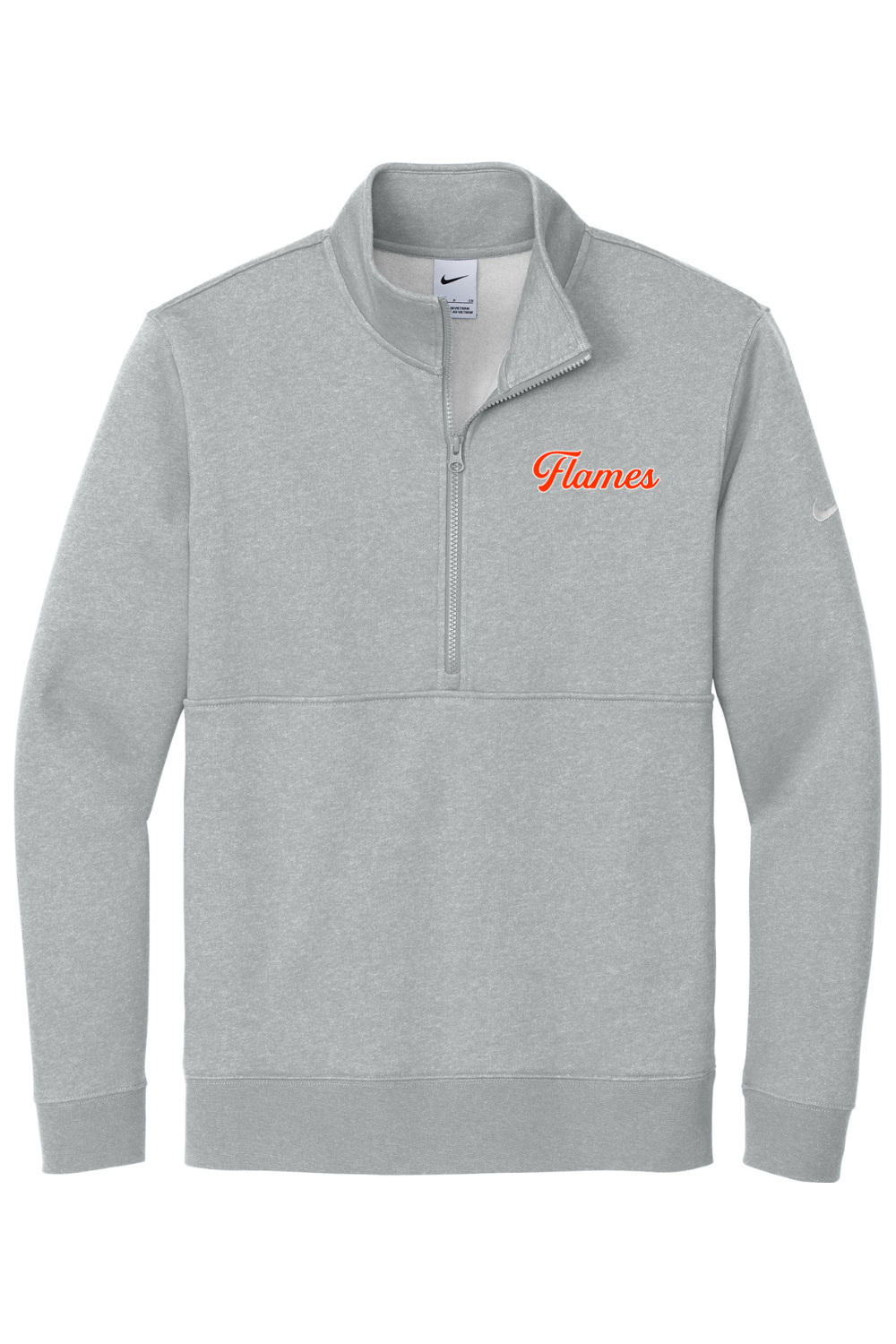 Flames MI Team DTF Nike Club Fleece Sleeve Swoosh 1/2-Zip