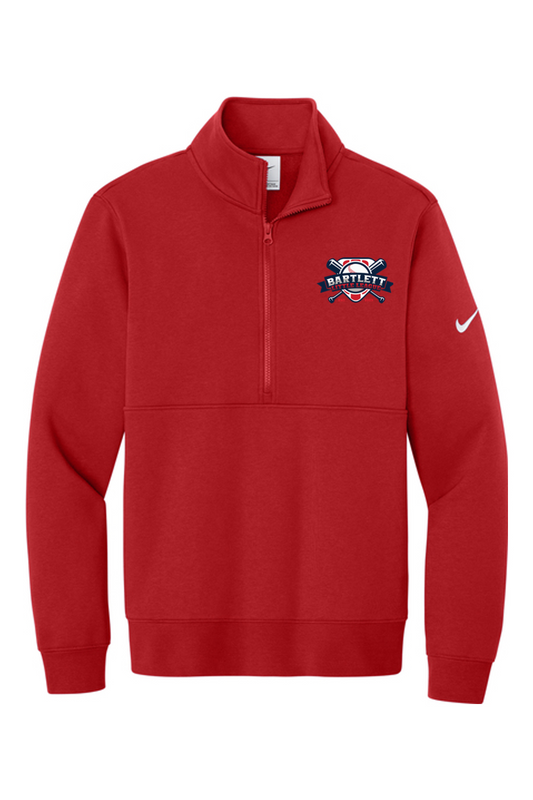 Bartlett Little League DTF Nike Club Fleece Sleeve Swoosh 1/2-Zip
