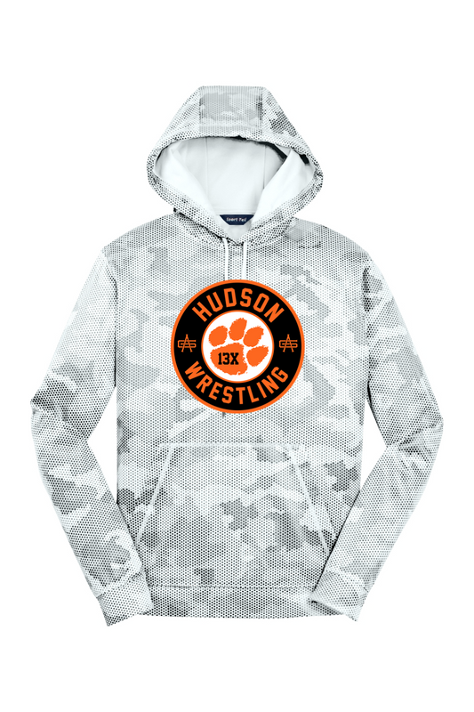 Hudson Wrestling DTF Sport-Wick CamoHex Fleece Hooded Pullover