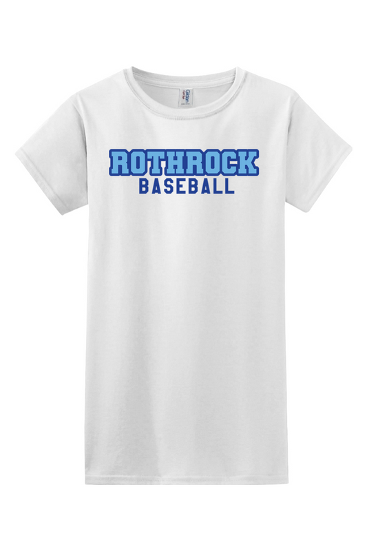 Rothrock Baseball Softstyle Ladies' T-Shirt