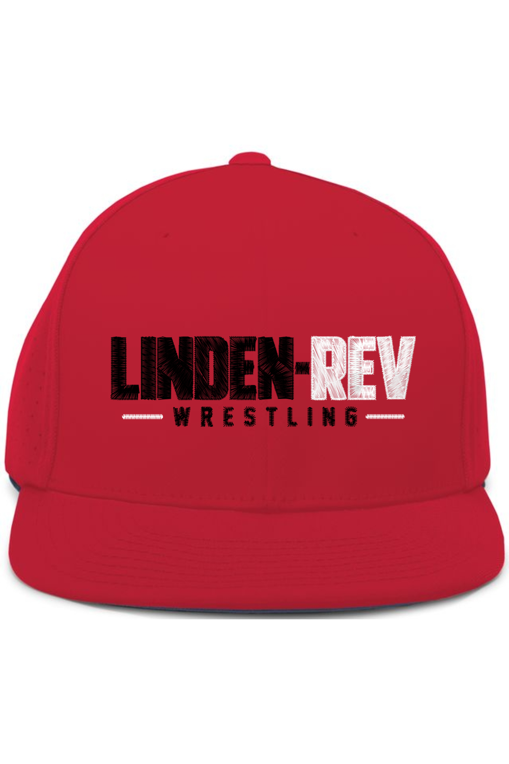 Linden Rev Wrestling Embroidered Pacific Headwear Perforated F3 Performance Flexfit Cap