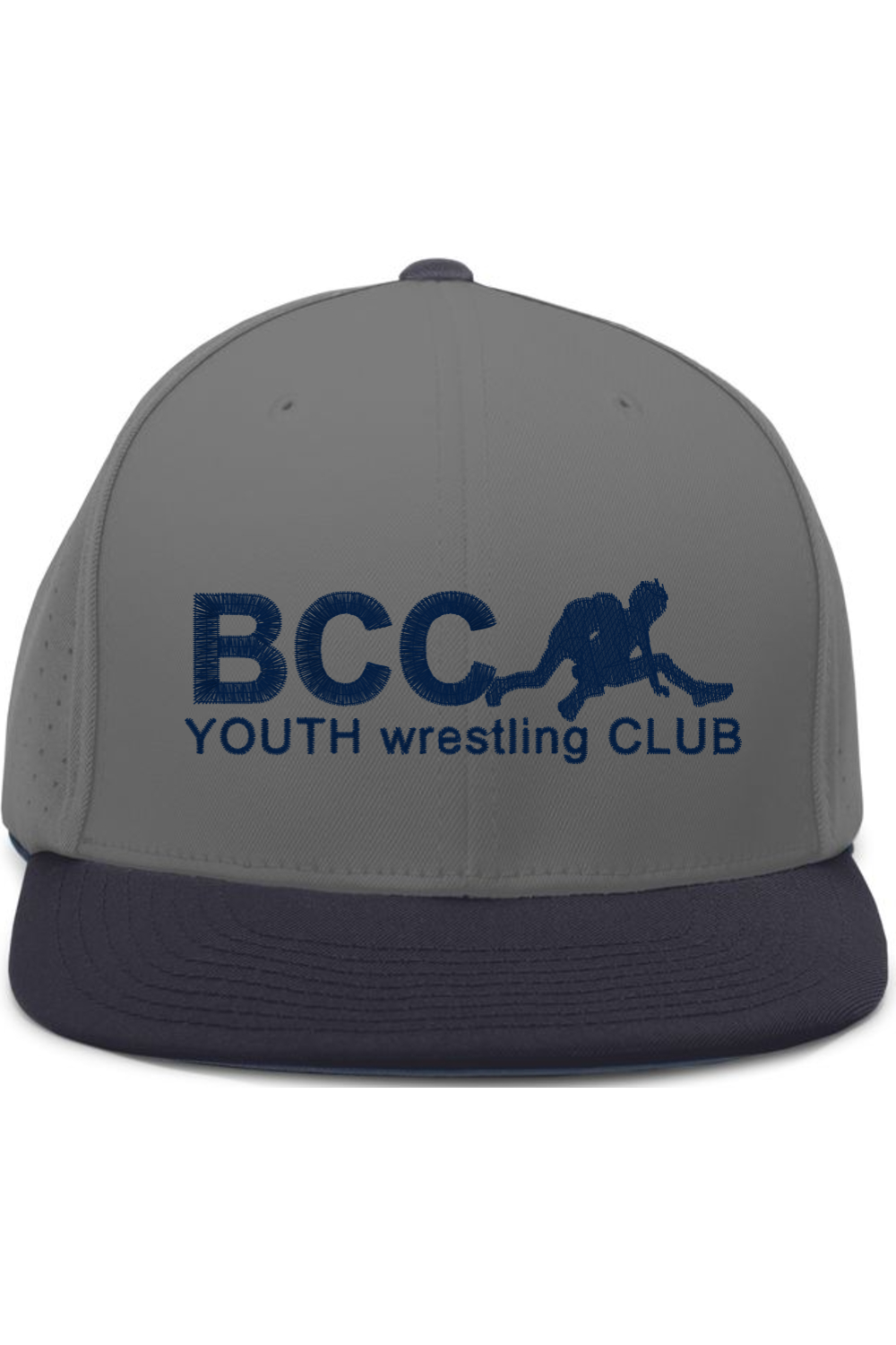 BCC Youth Wrestling Pacific Headwear Perforated F3 Performance Flexfit Cap (Fulfill)