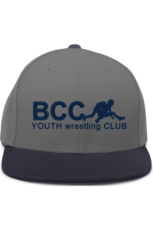 BCC Youth Wrestling Pacific Headwear Perforated F3 Performance Flexfit Cap (Fulfill)