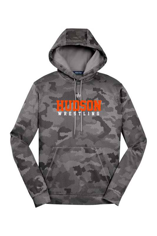 Hudson Wrestling DTF Sport-Wick CamoHex Fleece Hooded Pullover