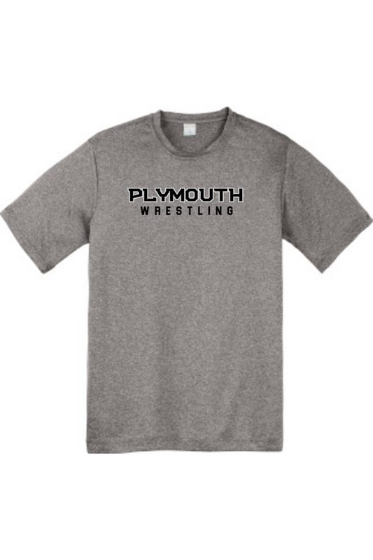 Plymouth Wrestling Youth Heather Contender  Tee