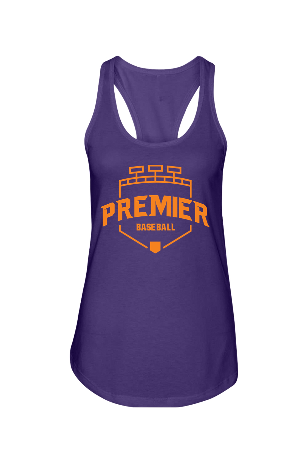 Premier Baseball AZ Ladies Racerback Tank - Orange Logo