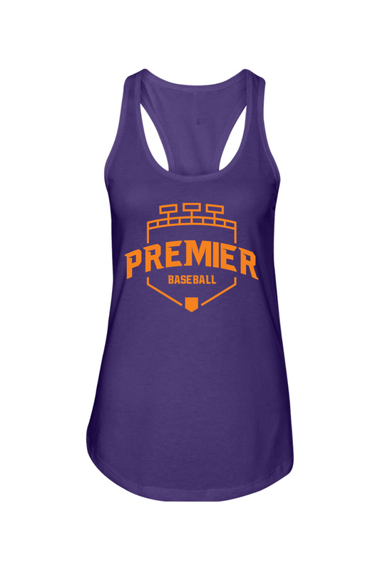 Premier Baseball AZ Ladies Racerback Tank - Orange Logo