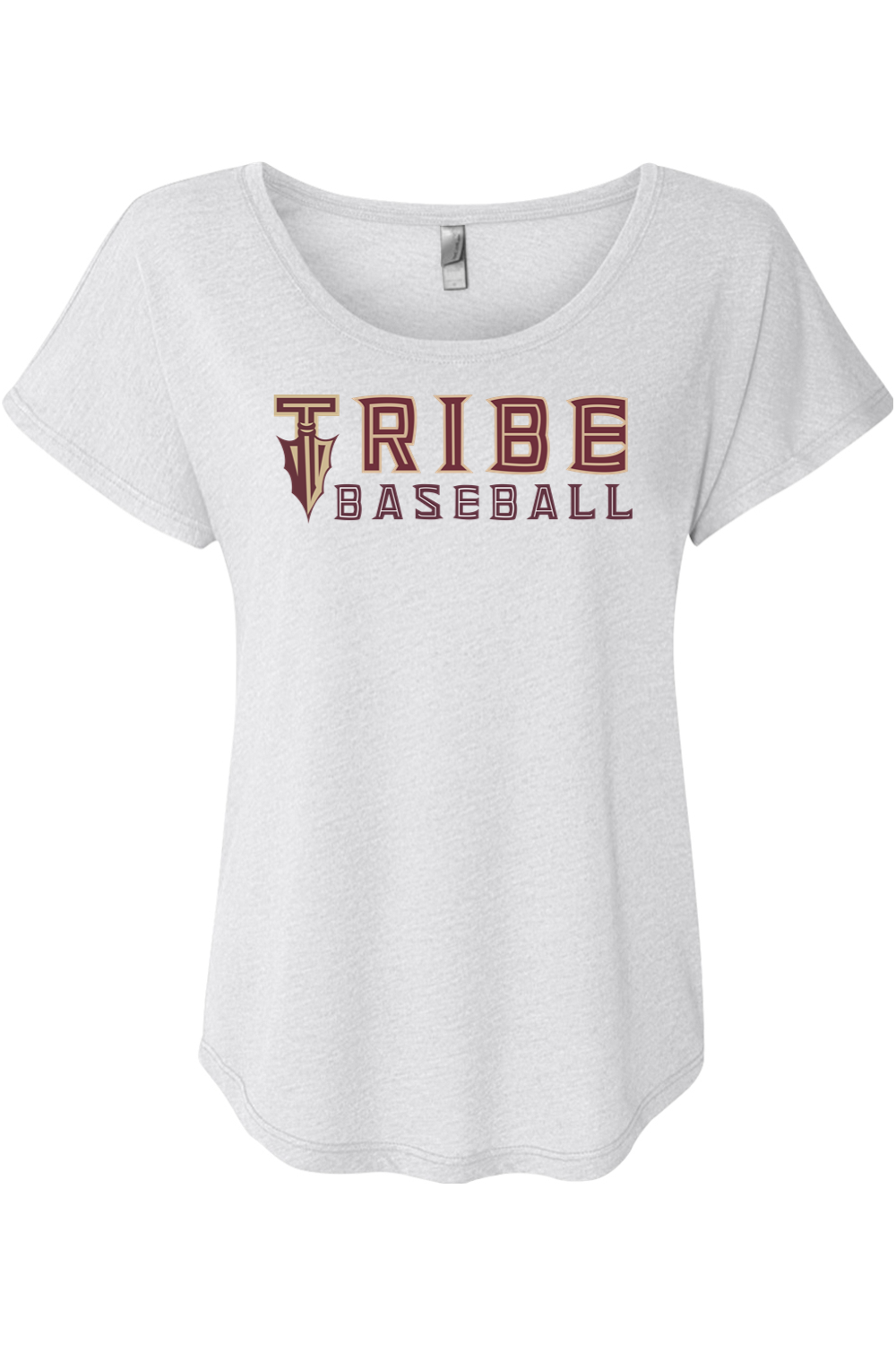 Tribe Baseball Women's Triblend Dolman Tee