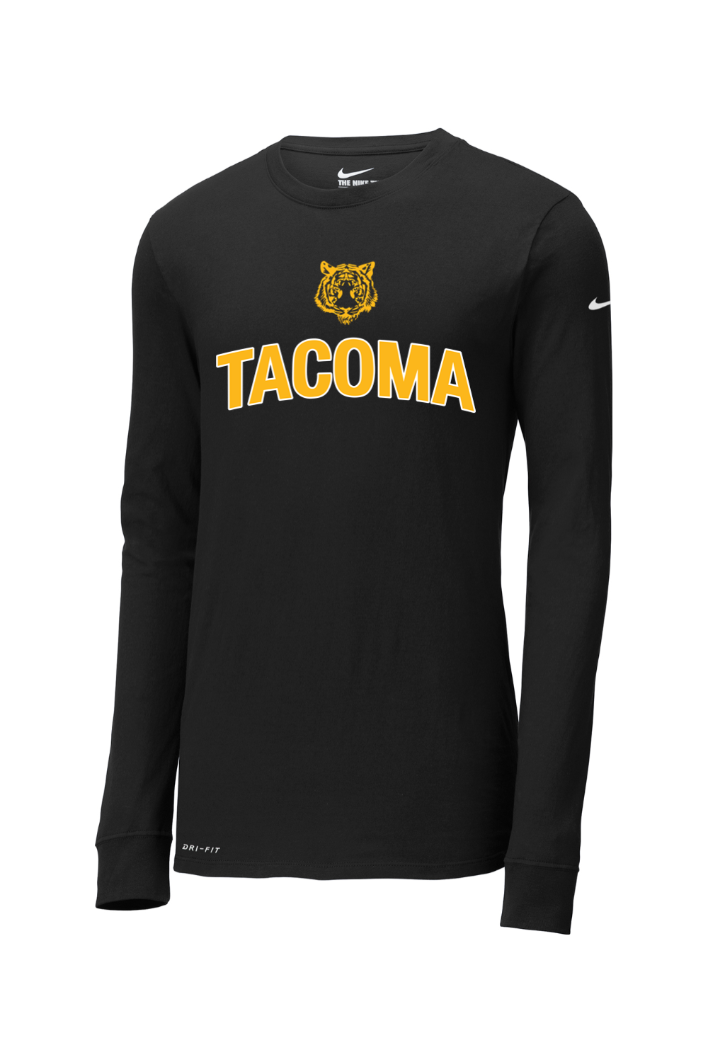 Tacoma Tigers Basketball DTF Nike Dri-FIT Cotton/Poly Long Sleeve Tee