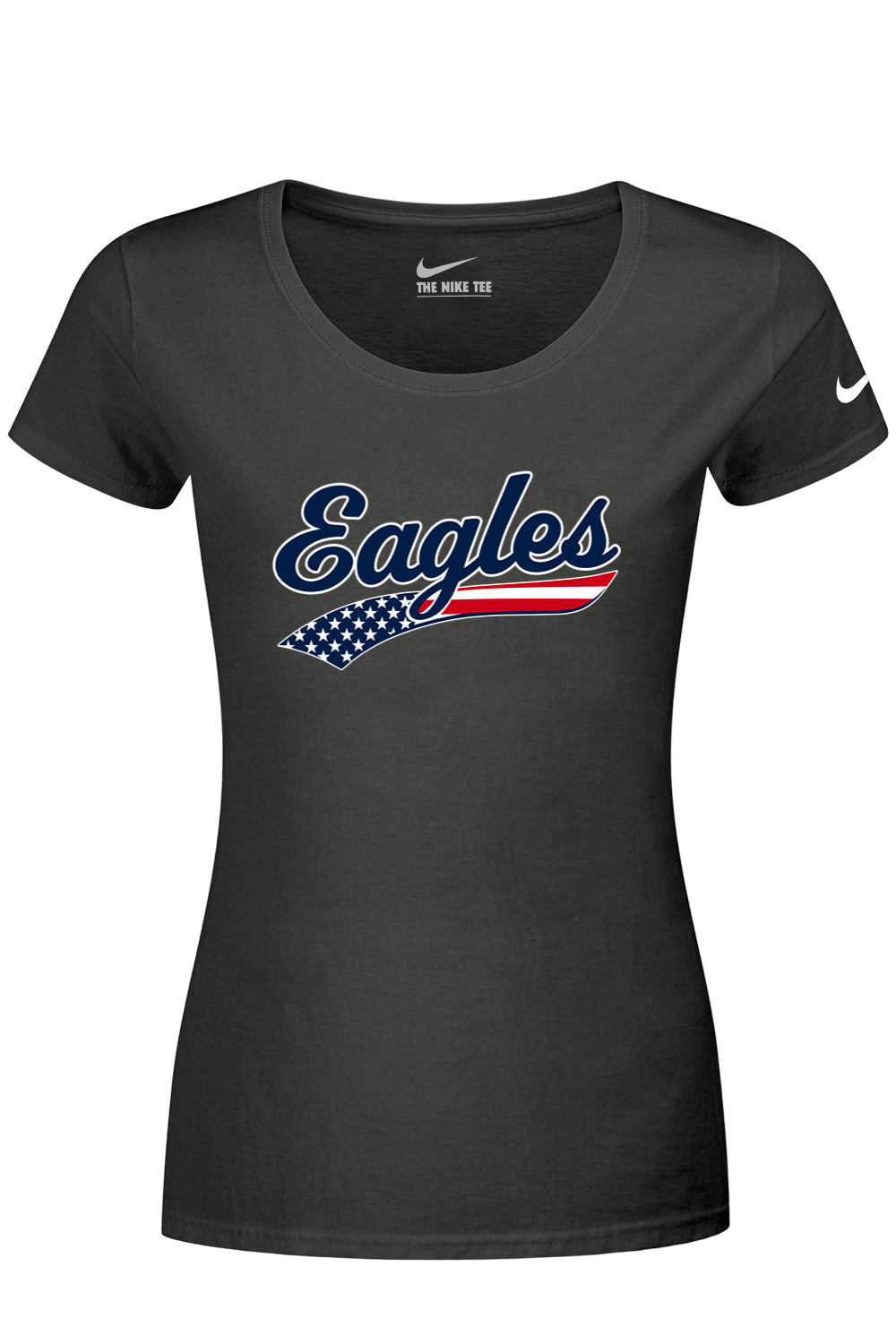 Watervliet Eagles Baseball DTF Nike Ladies Dri-FIT Cotton/Poly Scoop Neck Tee