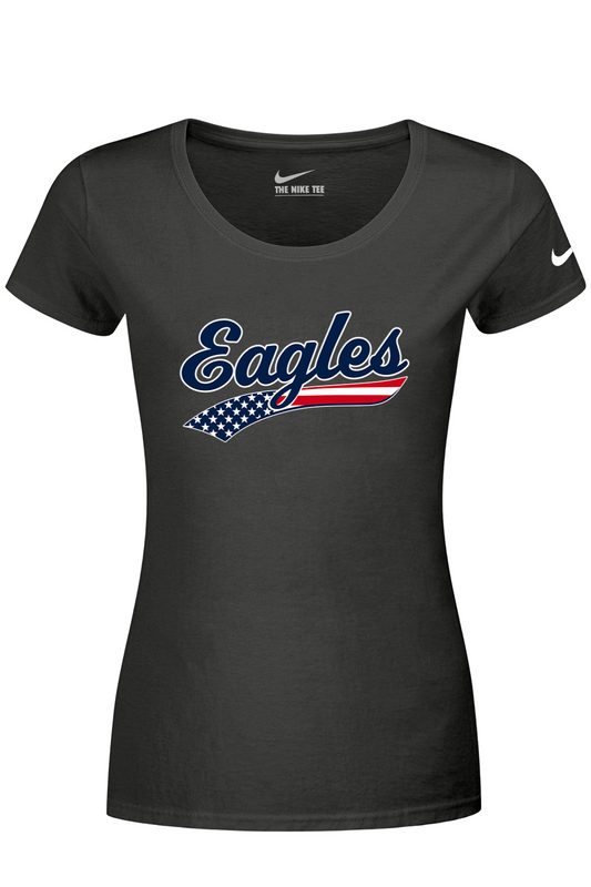 Watervliet Eagles Baseball DTF Nike Ladies Dri-FIT Cotton/Poly Scoop Neck Tee