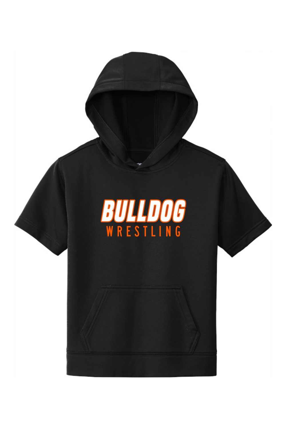 BC Boys Youth Wrestling DTF Youth Fleece Short Sleeve Hooded Pullover