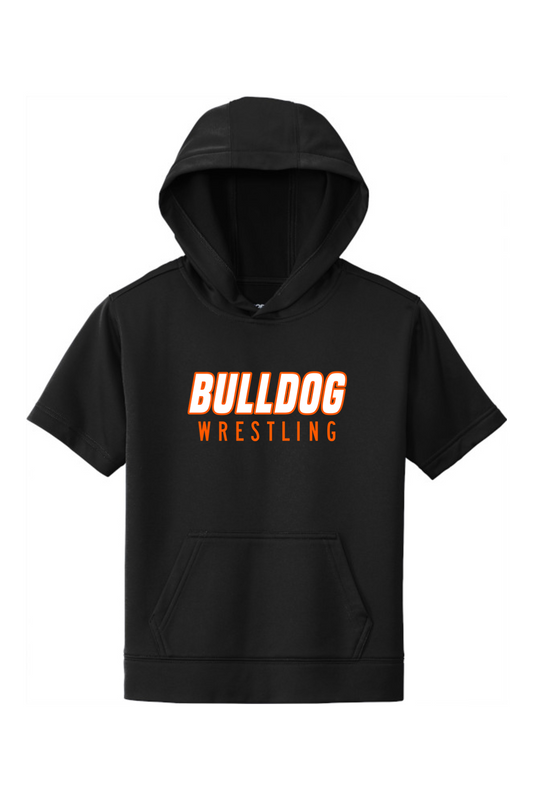BC Boys Youth Wrestling DTF Youth Fleece Short Sleeve Hooded Pullover