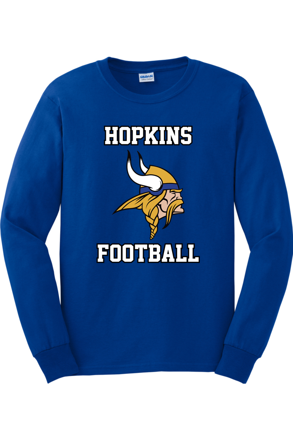 Hopkins High School Football DTF Ultra Cotton Long Sleeve T-Shirt