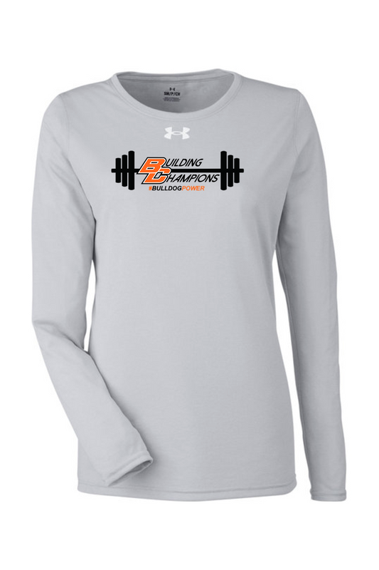 Bulldog Power DTF Under Armour Ladies' Team Tech Long-Sleeve T-Shirt