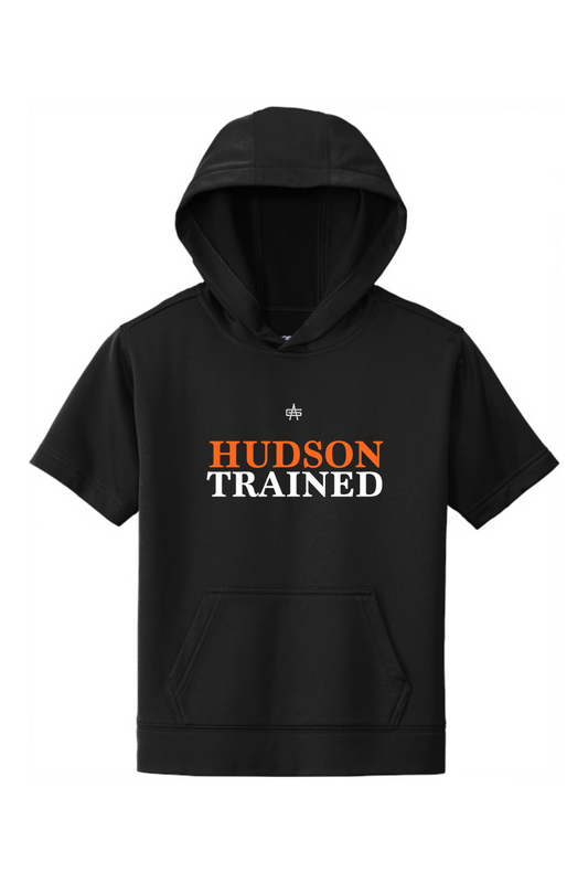 Hudson Trained DTF Youth Sport-Wick Fleece Short Sleeve Hooded Pullover