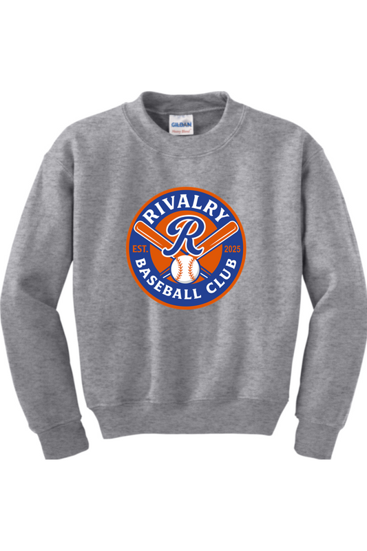 Rivalry Baseball DTF Youth Heavy Blend Crewneck Sweatshirt