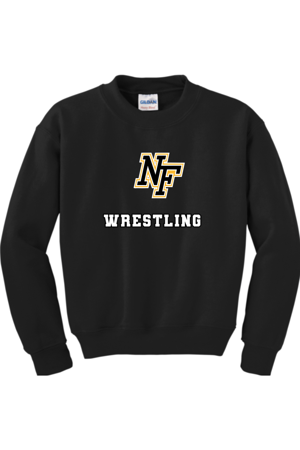 North Farmington Wrestling DTF Youth Heavy Blend Crewneck Sweatshirt