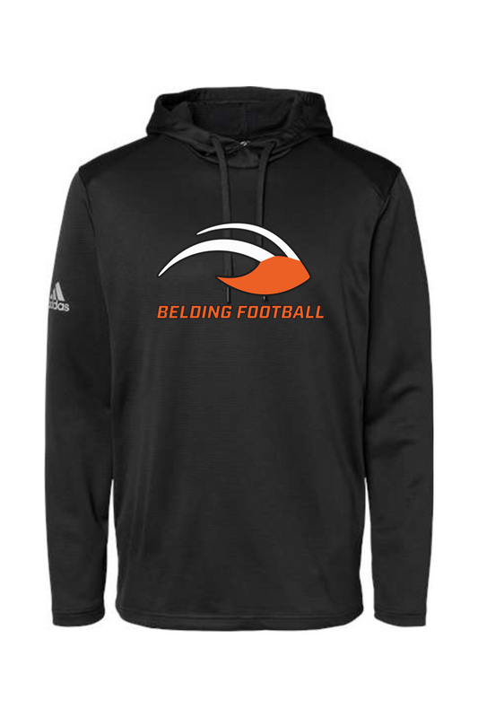 Adidas Textured Mixed Media Hooded Sweatshirt