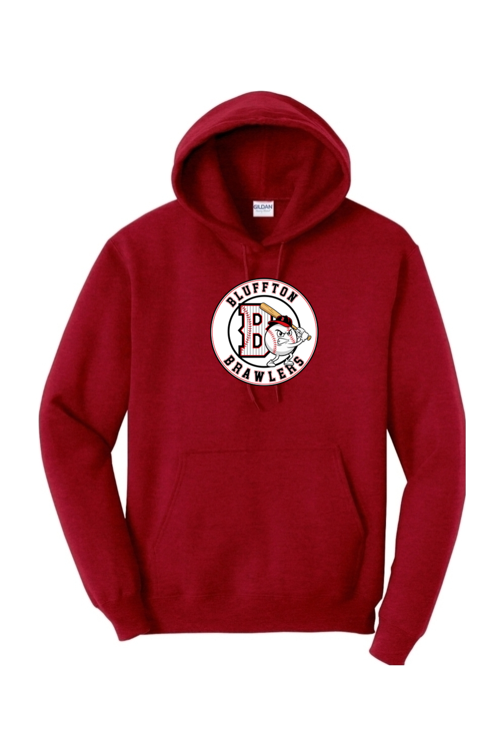Brawlers Baseball Heavy Blend Hooded Sweatshirt
