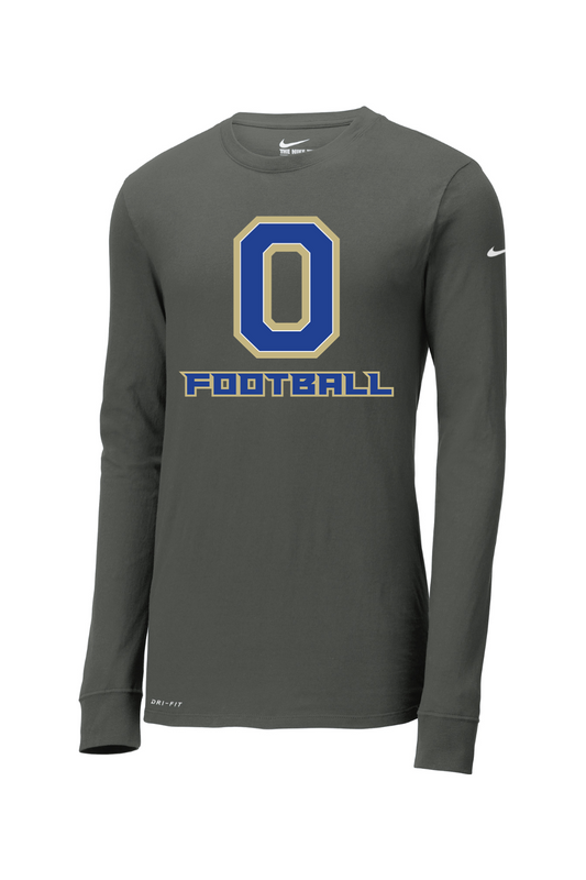 Onekama Portagers Football Nike Dri-FIT Cotton/Poly Long Sleeve Tee