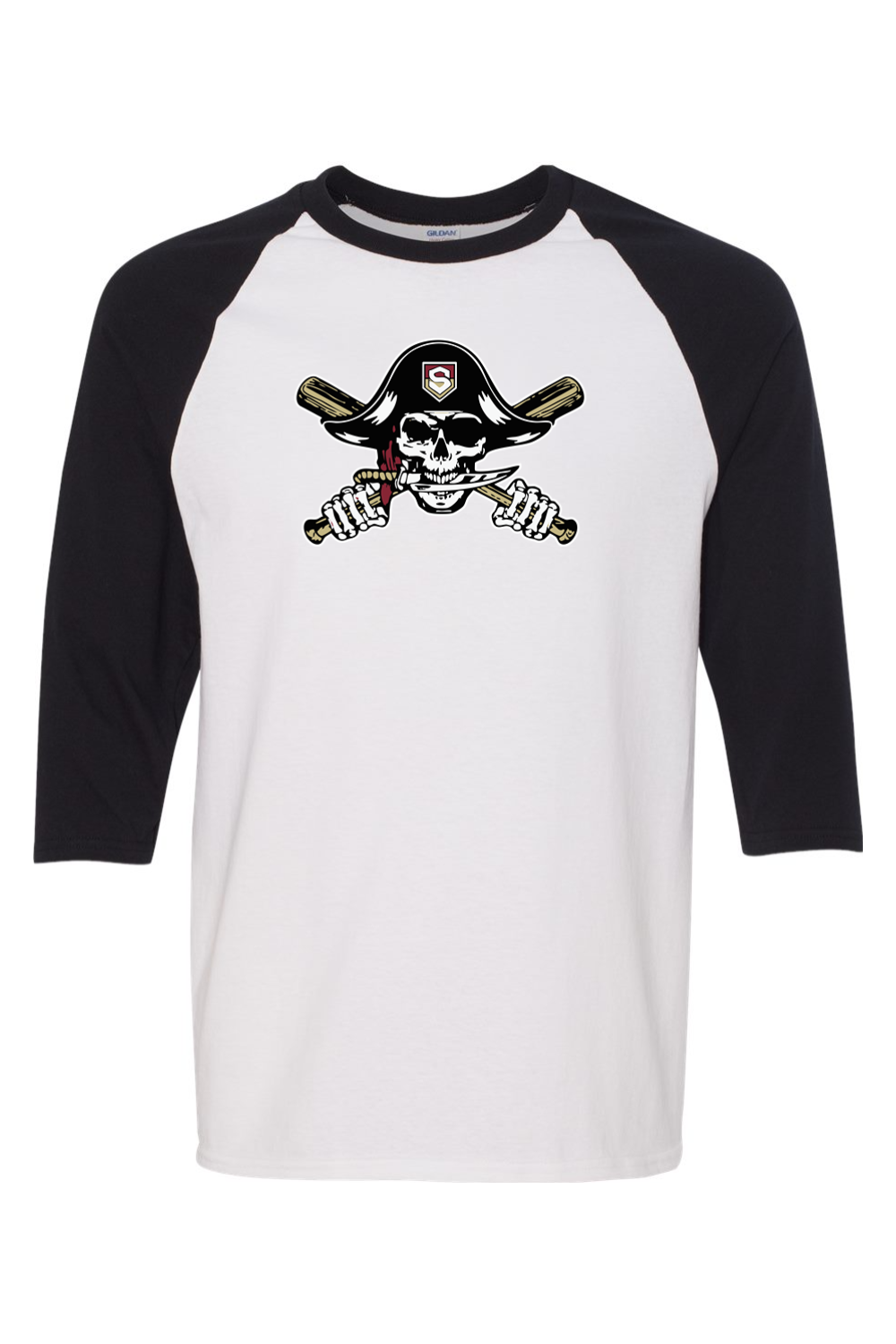 Gildan Heavy Cotton Raglan Three-Quarter Sleeve T-Shirt
