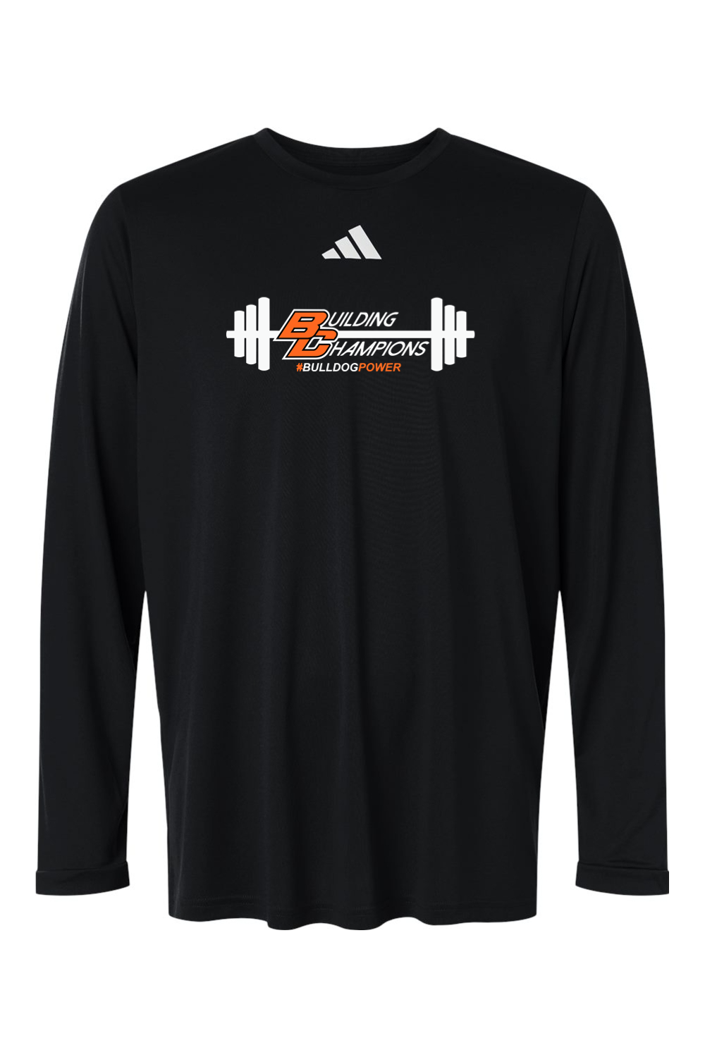 Bulldog Power DTF Adidas Men's Pregame Long Sleeve T-Shirt