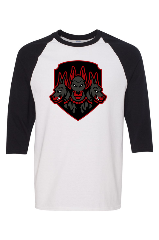 Crown Town Dawgs Three-Quarter Sleeve T-Shirt